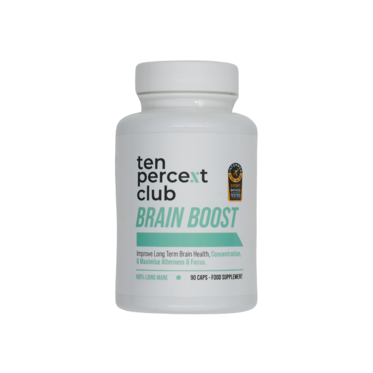 The Ten Percent Club - Brain Boost - Unflavoured - 90 capsules